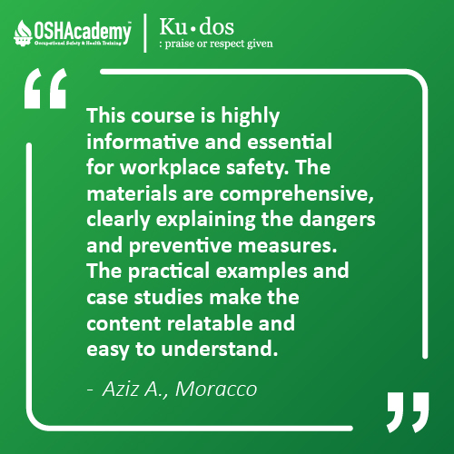 Image of student feedback of Emergency Action and Fire Prevention Plans