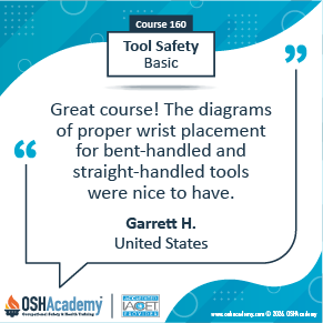 Image of student feedback of Tool Safety training