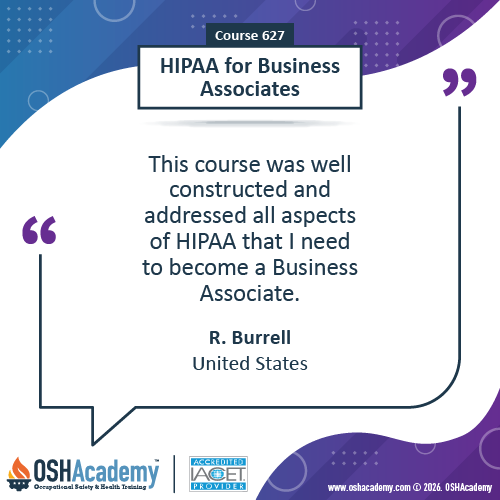 Image of student feedback of HIPAA Safety training