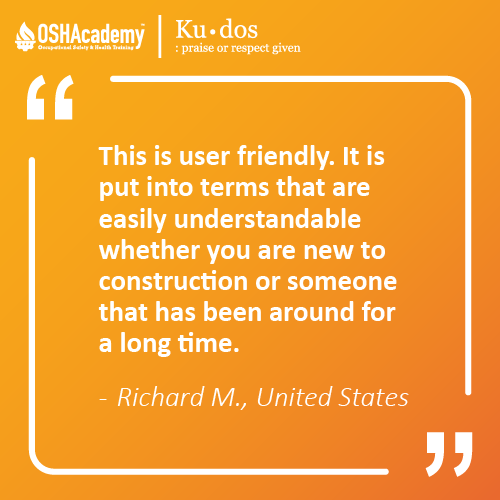 Image of student feedback of Fall Protection training