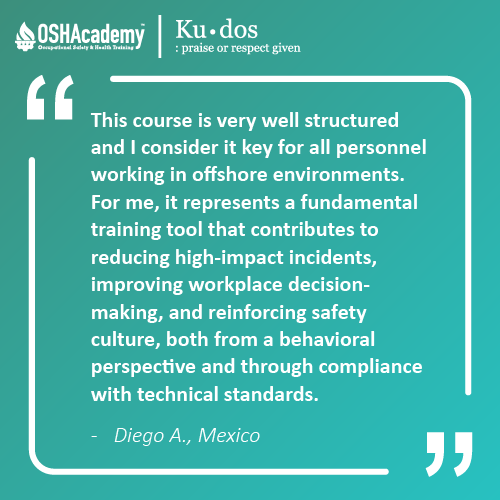 Image of student feedback of Oil and Gas Safety training