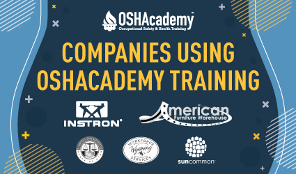 OSHAcademy OSHA training compliance for Business banner